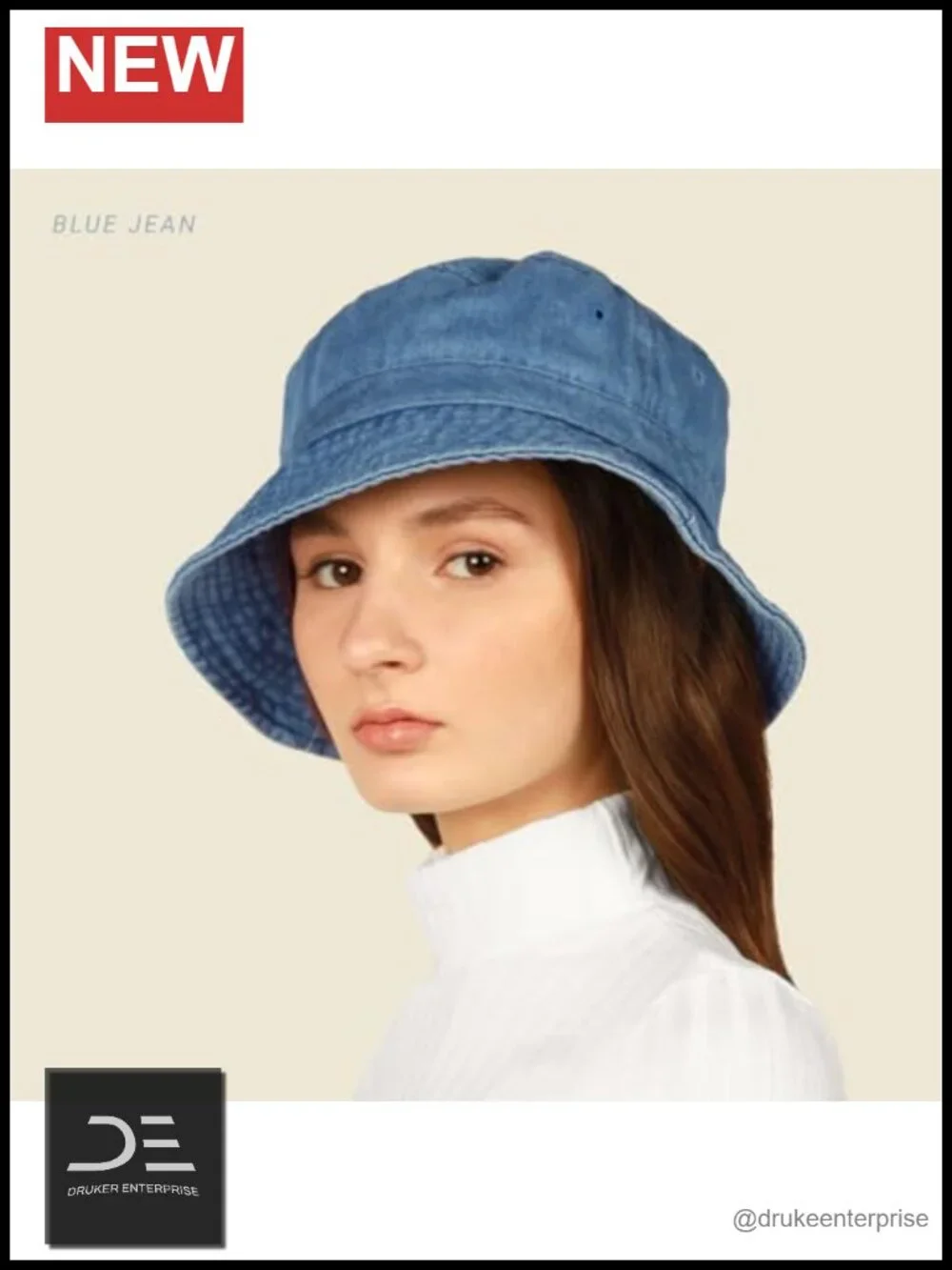 Cotton Bucket Hat UPF 50+ Adjustable for Beach Golf Fishing